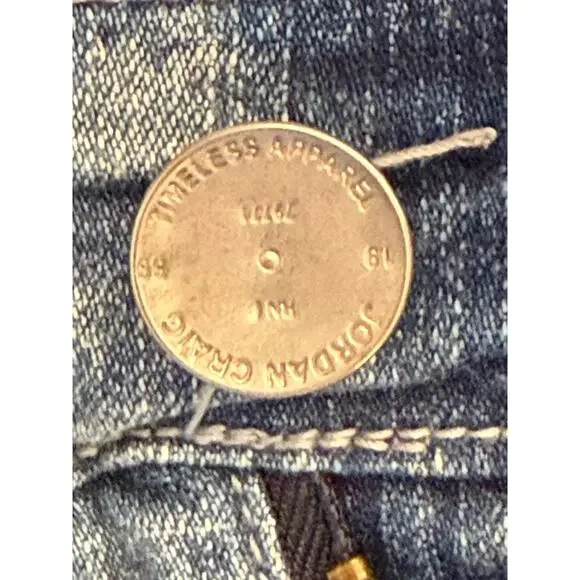 NWT Jordan Craig Sean JM3418 Ice Blue Cotton Denim Jeans Mens 40X32 Distressed - Picture 10 of 13